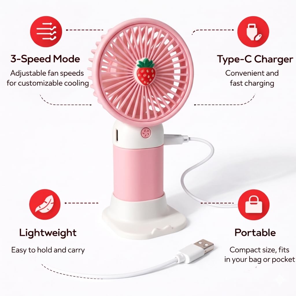 Portable Rechargeable Mini Fan